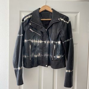 Blank NYC Tie Dye Vegan Leather Jacket